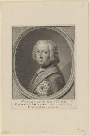 Bildnis des Frederik II., König von Preußen