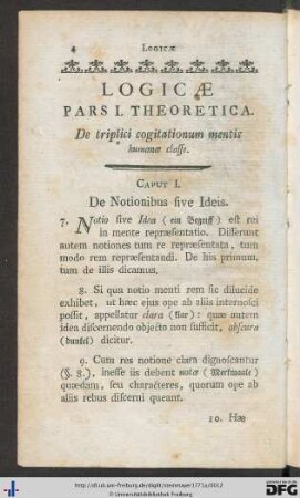 Pars I. Theoretica.