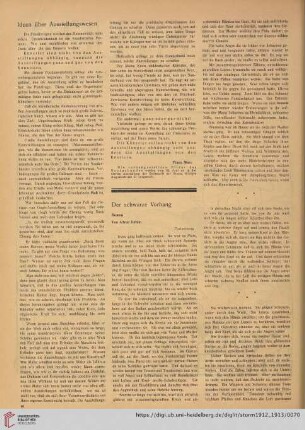 Der schwarze Vorhang, [8] : Roman