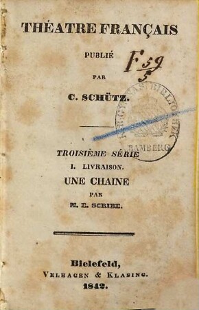 Une chaine : [comédie en cinq actes]