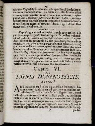 Caput VI. De Signis Diagnosticis.