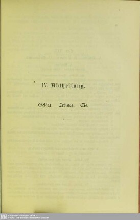 IV. Abtheilung. Cap. XIX. Gelées, Crêmes. Eis