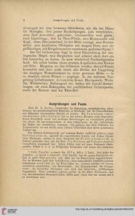 Ausgrabungen und Funde