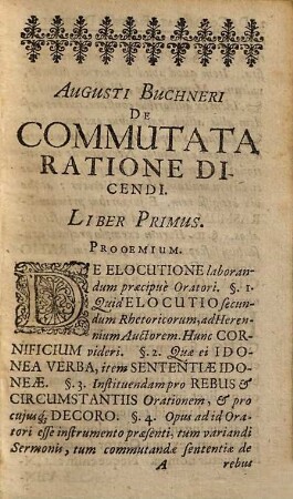Augisti Buchneri De Commutata Ratione Dicendi : Libri Duo ...