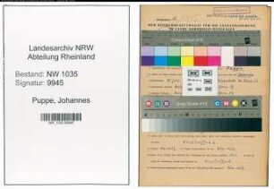 Entnazifizierung Johannes Puppe , geb. 28.07.1916 (Labortechniker)