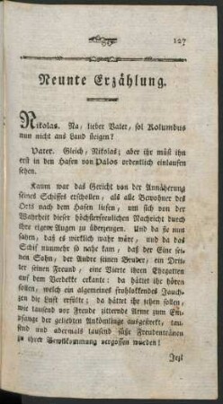 Neunte Erzählung