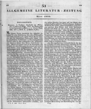 Ritter, H.: Geschichte der Philosophie. T. 4. Hamburg: Perthes 1834