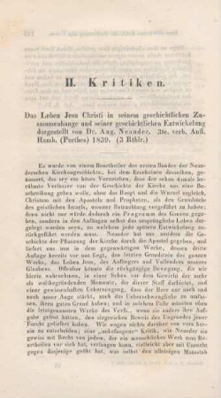 146-163 "Das Leben Jesu Christi in seinem geschichtlichen Zusammenhange und seiner geschichtlichen Entwicklung" dargestellt von August Neander