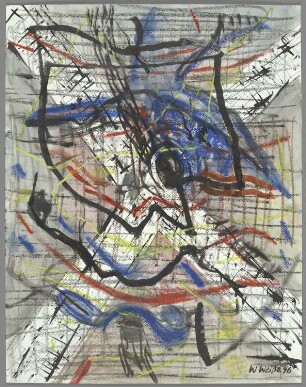Buchstabe X - Triptychon Das Ende des ABC (linker Teil)