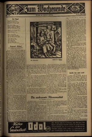 Zweite Ausgabe vom Samstag, den 13. Juni 1936.