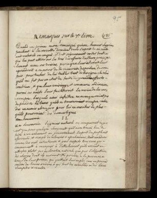 Remarques sur le 7e Livre