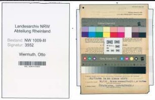 Entnazifizierung Otto Wermuth , geb. 28.07.1920 (Kaufmann)