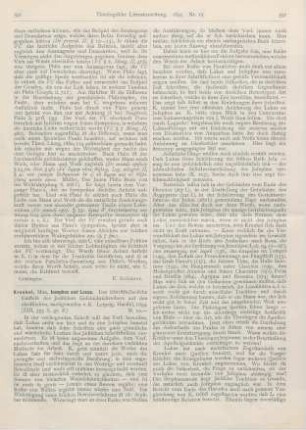 391-395 [Rezension] Krenkel, Max, Josephus und Lucas. Der schriftstellerische Einfluß des jüdischen Geschichtsschreibers auf den christlichen, nachgewiesen v. K