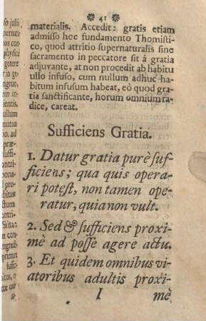 Sufficiens Gratia.