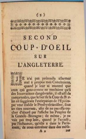 Coup-D'Oeil Sur L'Angleterre, 2
