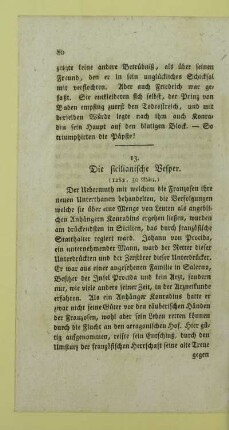 13. Die sicilianische Vesper. (1282, 30 März)