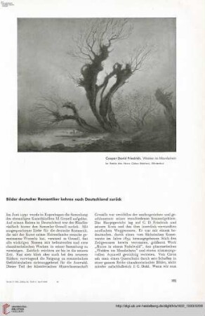 48: Bilder deutscher Romantiker kehren nach Deutschland zurück