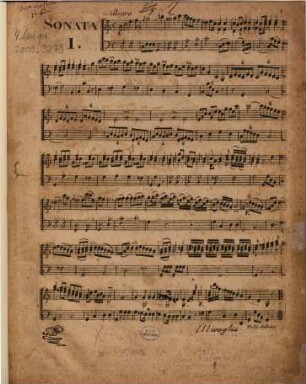 [Sei sonate a violino solo con basso, opera seconda]