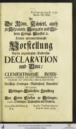 Vorstellung Auf die unzulänglich-Balderische Declaration