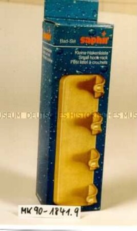 Verpackung für Bad-Set saphir - Kleine Hakenleiste