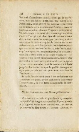 De la convenance du Geste pittoresque.