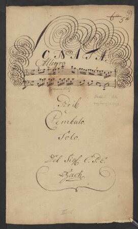 Sonaten; cemb; C-Dur; H 17; Wq 65.8