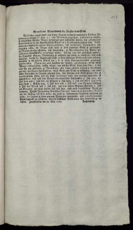 Erweiterte Verordnung die Ziegler betreffend : Zweybrücken den 12. Nov. 1765.