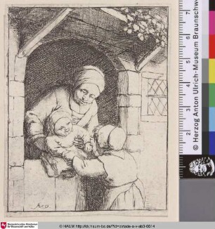 [Die Mutter mit zwei Kindern; Mother with two children; La mère et les deux enfans]