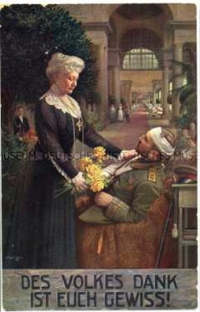Auguste Viktoria im Lazarett
