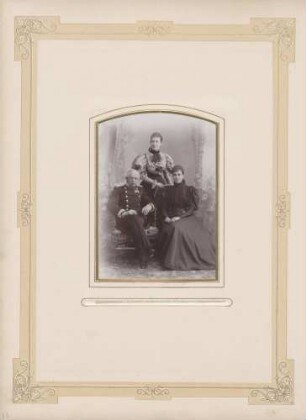 Prinzessin Hilda von Nassau und ihre Eltern, Herzog Adolf I. von Nassau und Prinzessin Adelheid Marie von Anhalt-Dessau
