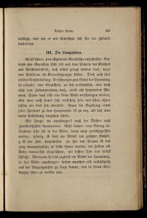 III. Die Composition.