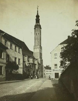 Zittau. Klosterkirche. Blick zum Kirchturm