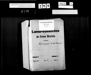 Bebauungsplan der Stadt Meschede Bd.1