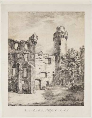 Schlossruine Auerbach, Hofansicht