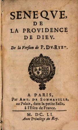 De la providence de Dieu