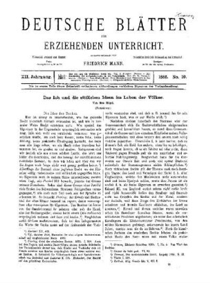 Das Ich und die sittlichen Ideen im Leben der Völker : (Fortsetzung)