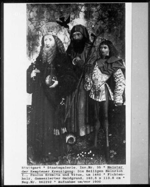 Die Heiligen Heinrich I., Paulus Eremita und Vitus