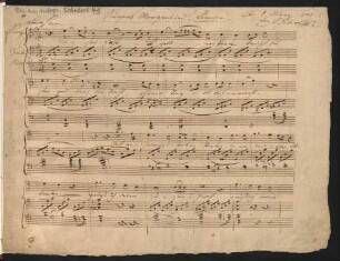 Sängers Morgenlied; V, pf; C-Dur; D 165