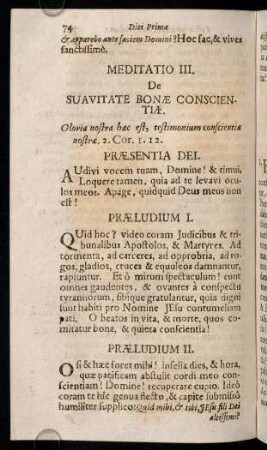 74-81, Diei Primae Meditatio III
