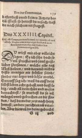 Das XXXIIII. Capitel.
