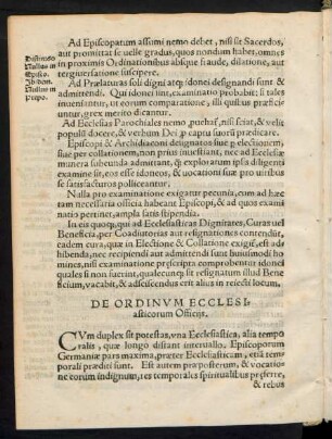 De Ordinum Ecclesiasticorum Officiis.