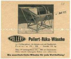 Rüben- und Kartoffelwaschmaschine