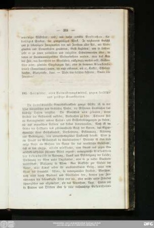 105. Heilmittel, oder Verwahrungsmittel, gegen seelische und geistige Krankheiten.