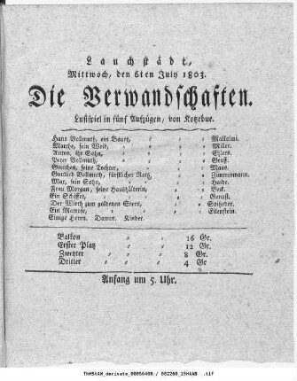 Die Verwandschaften