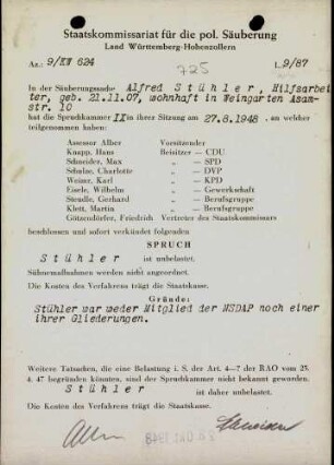 Stühler, Alfred