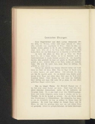 Gemischte Übungen.