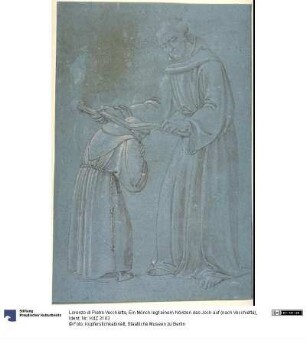 Ein Mönch legt einem Novizen das Joch auf (nach Vecchietta)