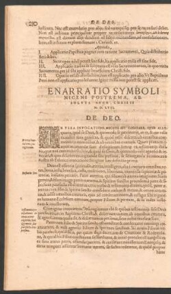 Enarratio Symboli Niceni Postrema, Absoluta Anno Christi M.D.LVII.