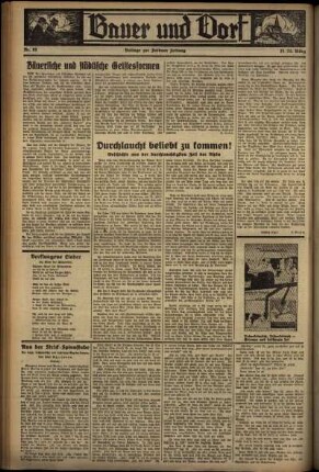 Vierte Ausgabe vom Sonntag, den 22. März 1936.
