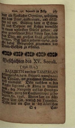 Geschichten des XV. Seculi